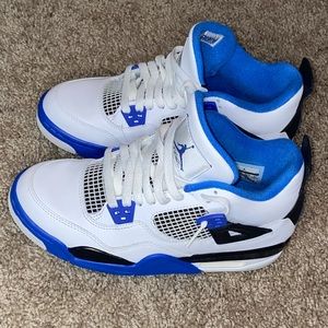 Blue & White Retro Air Jordan 4s